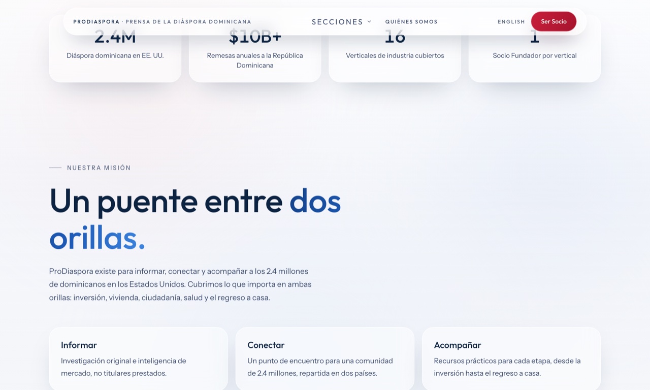 ProDiaspora screenshot
